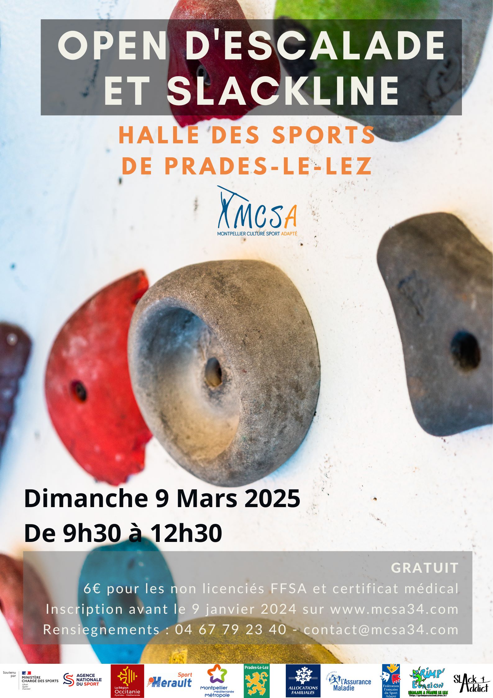 Affiche 2025 Open escalade 2