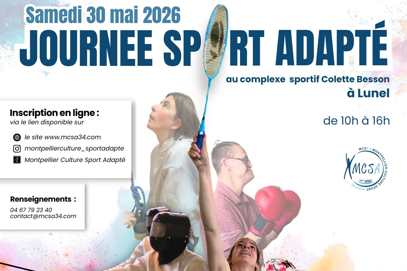 Bannière Affiche journée sport adapté 2026