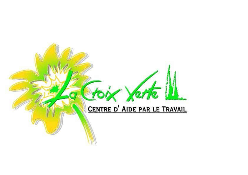 logo cat la croix verte fleur et sapin