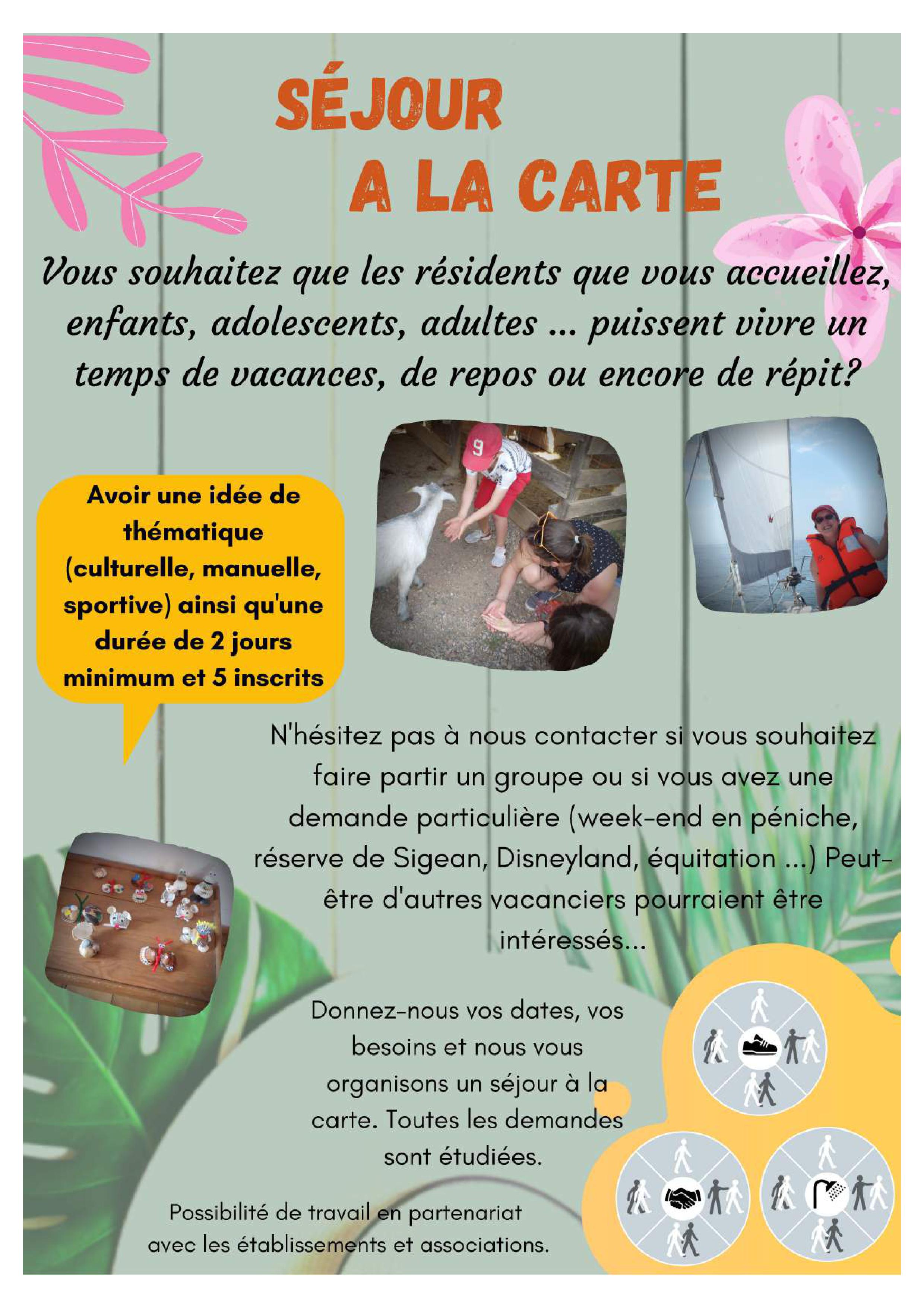p9 séjour à la carte
